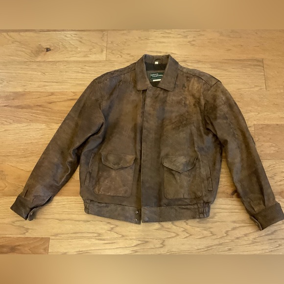 Leather Collection Other - Vintage Brown Leather Bomber Jacket, Large